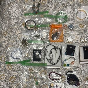 Assorted Jewelry Collection with Colorful Accents